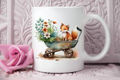 Watercolor Cute Wheelbarrows PNG Clipart Product Image 2