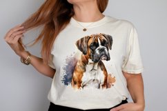Watercolor Cute Boxer PNG Clipart Product Image 2