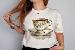 Watercolor Vintage Coffee Cup PNG Clipart Product Image 2