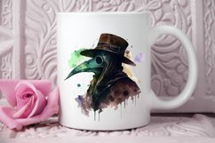 Watercolor Plague Doctor PNG Clipart Product Image 2