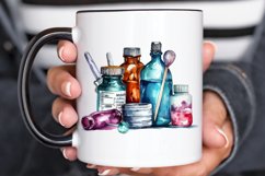 Watercolor Nurse Supplies PNG Clipart Product Image 2
