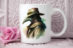 Watercolor Plague Doctor PNG Clipart Product Image 2