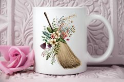 Watercolor Floral Brooms PNG Clipart Product Image 2