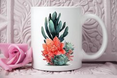 Watercolor Boho Succulents PNG Clipart Product Image 2