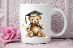 Watercolor Graduate Teddy Bear PNG Clipart Product Image 2