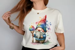 Watercolor Cute Gnome Autism PNG Clipart Product Image 2