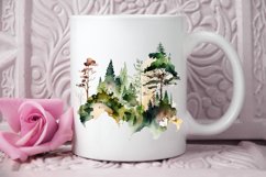 Watercolor Forest PNG Clipart Product Image 2