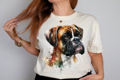 Watercolor Cute Boxer PNG Clipart Product Image 2