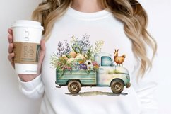 Watercolor Easter Truck PNG Clipart Product Image 2