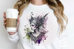 Watercolor Gothic Fairie PNG Clipart Product Image 2