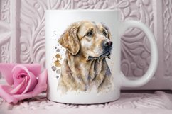 Watercolor Golden Dog PNG Clipart Product Image 2