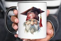 Watercolor Gnome Graduate PNG Clipart Product Image 2