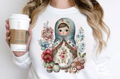 Watercolor Matryoshka Dolls PNG Clipart Product Image 2