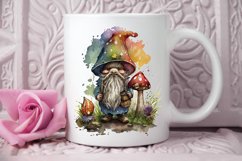 Watercolor Mushrooms Gnome PNG Clipart Product Image 2