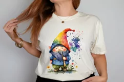 Watercolor Cute Gnome Autism PNG Clipart Product Image 2