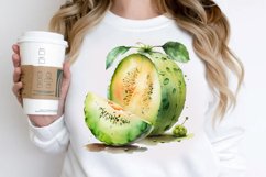 Watercolor Honeydew PNG Clipart Product Image 2