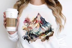 Watercolor Mountain PNG Clipart Product Image 2