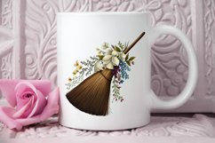 Watercolor Floral Brooms PNG Clipart Product Image 2