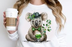 Watercolor Koala Patrick's Day PNG Clipart Product Image 2