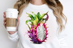 Watercolor Dragon Fruit PNG Clipart Product Image 2