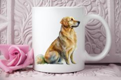 Watercolor Golden Dog PNG Clipart Product Image 2