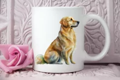 Watercolor Golden Dog PNG Clipart Product Image 2