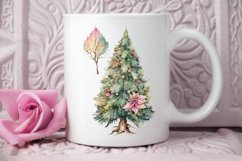 Watercolor Fairy Christmas Trees PNG Clipart Product Image 2