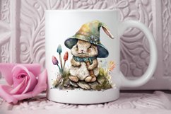 Watercolor easter bunny Gnome PNG Clipart Product Image 2