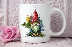 Watercolor Christmas Gnome PNG Clipart Product Image 2