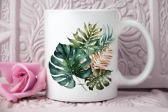 Watercolor Tropical Leave PNG Clipart Product Image 2
