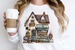 Watercolor Whimsical Village Shop PNG Clipart Product Image 2