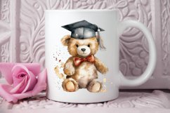 Watercolor Graduate Teddy Bear PNG Clipart Product Image 2