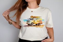 Watercolor Beach Truck PNG Clipart Product Image 2