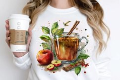 Watercolor Cinnamon Apple Tea PNG Clipart Product Image 2