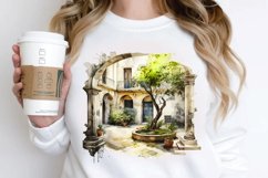 Watercolor Courtyard PNG Clipart Product Image 2