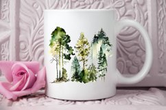 Watercolor Forest PNG Clipart Product Image 2