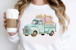 Watercolor Easter Truck PNG Clipart Product Image 2