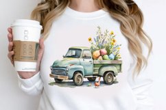 Watercolor Easter Truck PNG Clipart Product Image 2