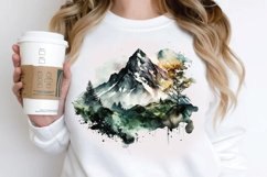 Watercolor Mountain PNG Clipart Product Image 2