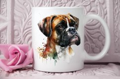 Watercolor Cute Boxer PNG Clipart Product Image 3