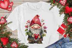 Watercolor valentine Gnome PNG Clipart Product Image 3
