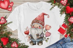 Watercolor valentine Gnome PNG Clipart Product Image 3