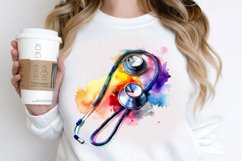 Watercolor Nurse Supplies PNG Clipart Product Image 3