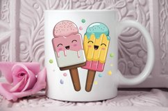Watercolor Cute Ice Cream PNG Clipart Product Image 3