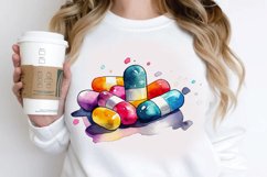 Watercolor Nurse Supplies PNG Clipart Product Image 3