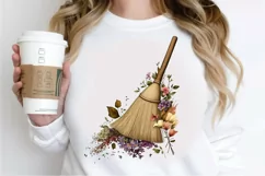 Watercolor Floral Brooms PNG Clipart Product Image 3