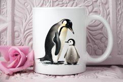 Mom and Baby Penguin PNG Clipart Product Image 3