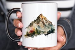 Watercolor Mountain PNG Clipart Product Image 3