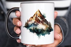 Watercolor Mountain PNG Clipart Product Image 3