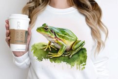 Watercolor Green Frog PNG Clipart Product Image 3